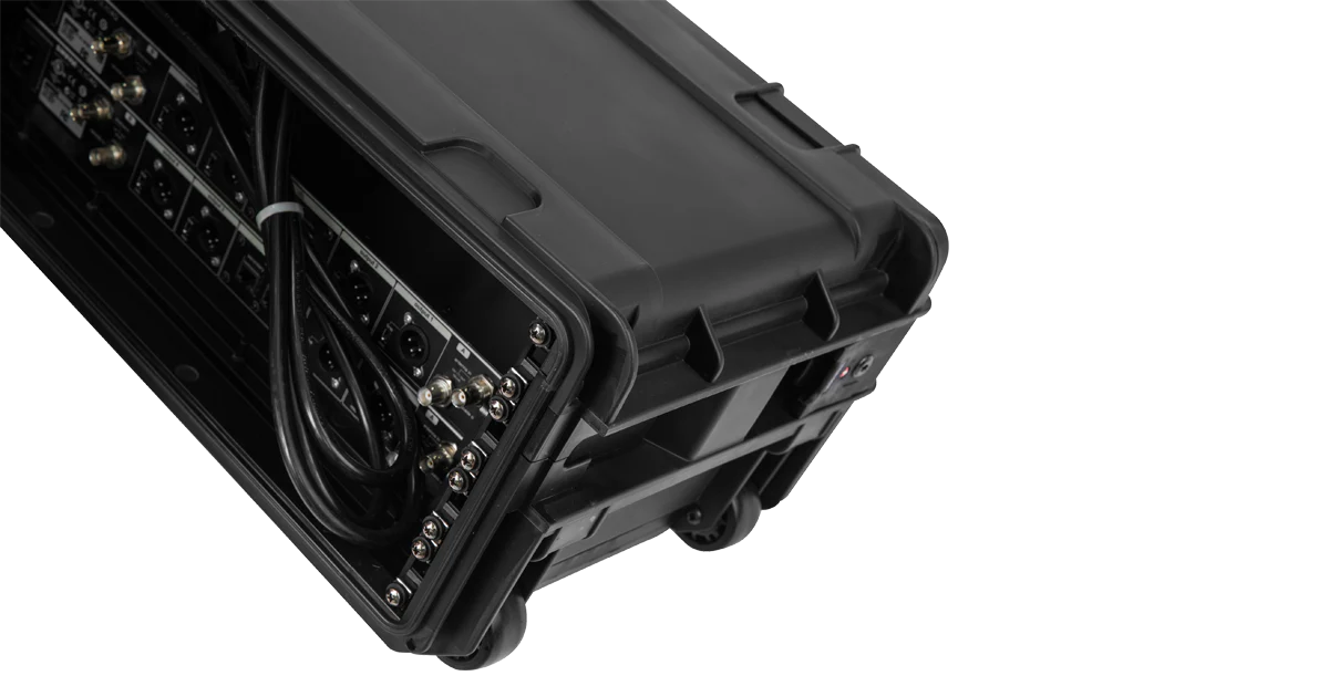 4U Injection Molded 11" Deep Rack w/Wheels, Black - Image 15