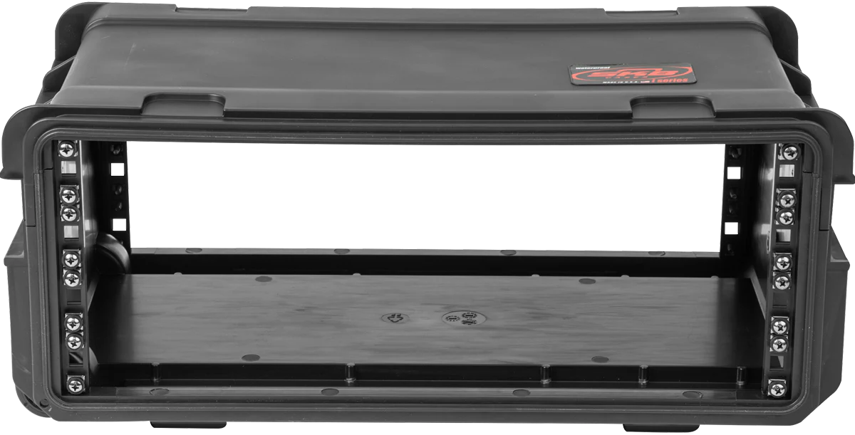 4U Injection Molded 11" Deep Rack w/Wheels, Black - Image 3