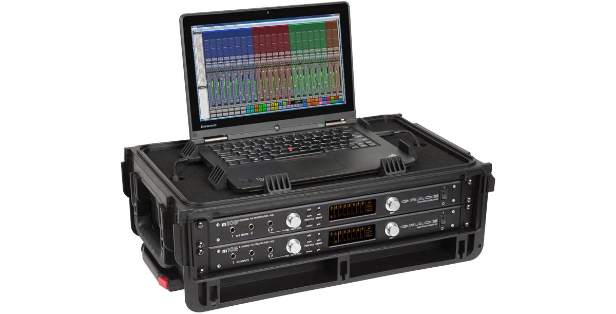 Injection Molded 2U Studio Flyer Rack Case - Image 22